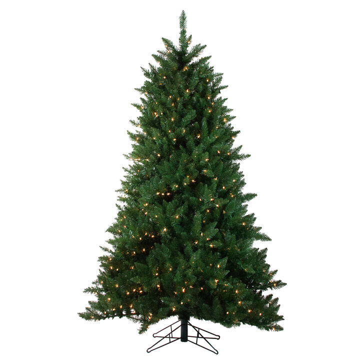 7.5' Pre-Lit Medium Montana Pine Artificial Christmas Tree - Clear Lights