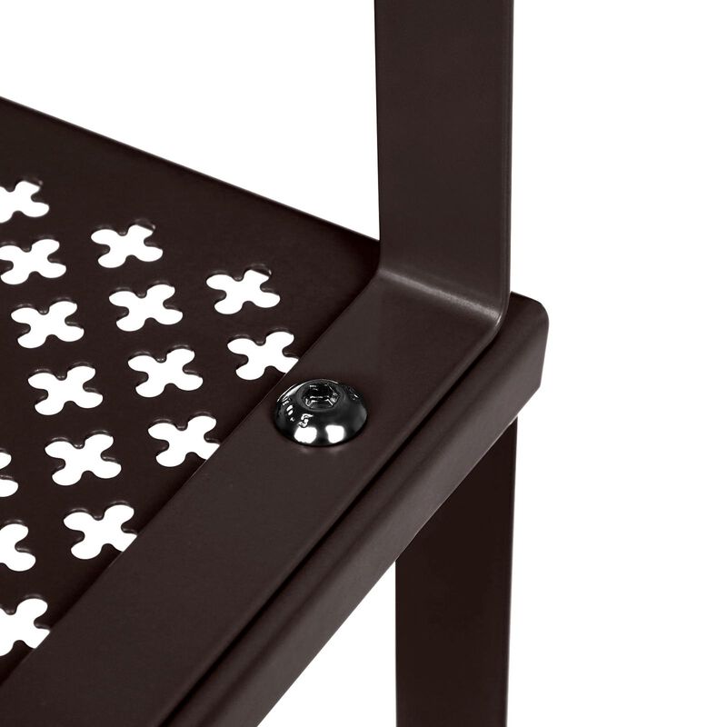 Set of 2 Stackable and Expandable Metal Cabinet Shelf Organizers for Kitchen Counter