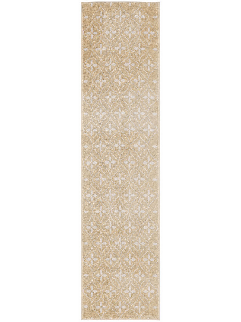 Nourison Essentials NRE04 Beige/Ivory 2'2" x 7'6" Rug image number 0