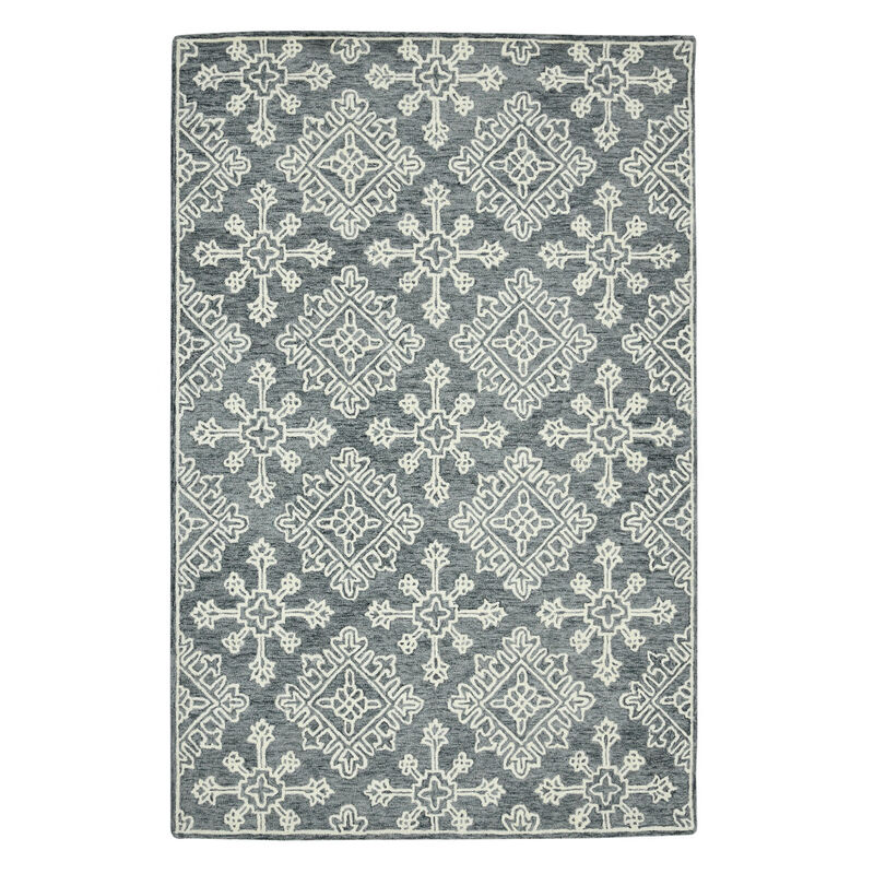 HomeRoots Wool Oriental Hand Hooked Area Rug image number 0
