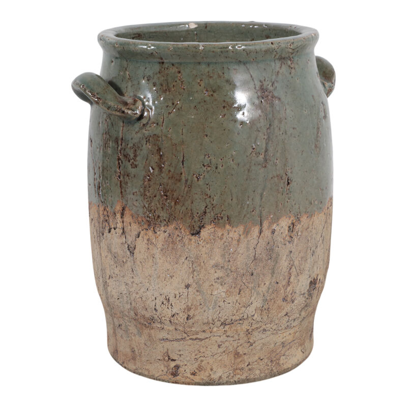 12x10" 2-tone Vase, Green/brown image number 2