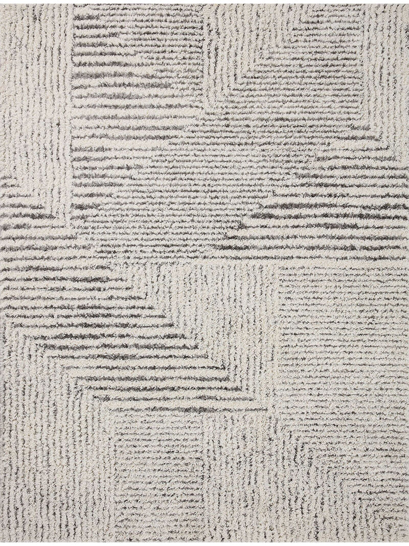 Levitt Shag Ivory/Grey 9'3" x 13' Area Rug