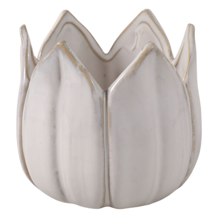 4" Tulip Pencil Cup, Ivory