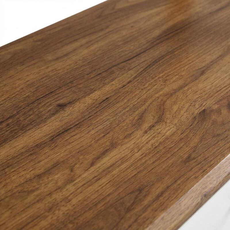 Wooden Bookshelf in Natural Finish with Open Storage Design image number 6