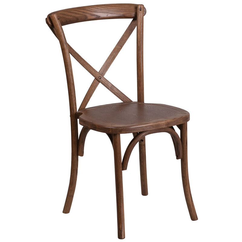 Wood Cross Back Chairs image number 0