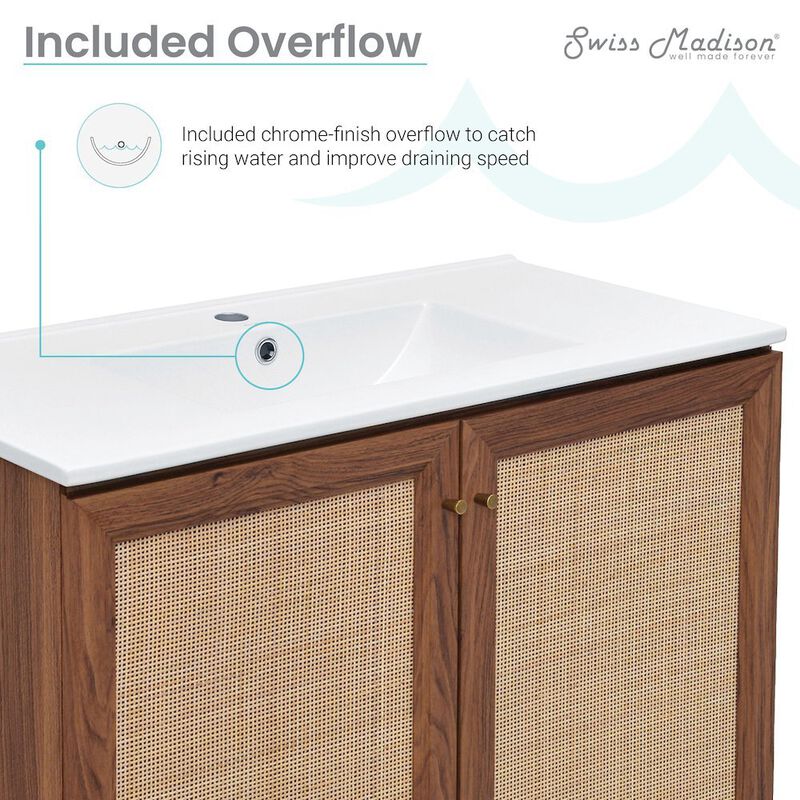 Classe 36" Freestanding Bathroom Vanity with Sink Top image number 4