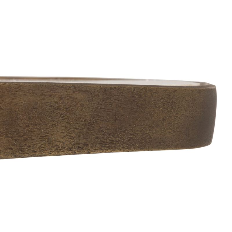 Abstract Shaped Marble End Table with Metal Legs image number 6