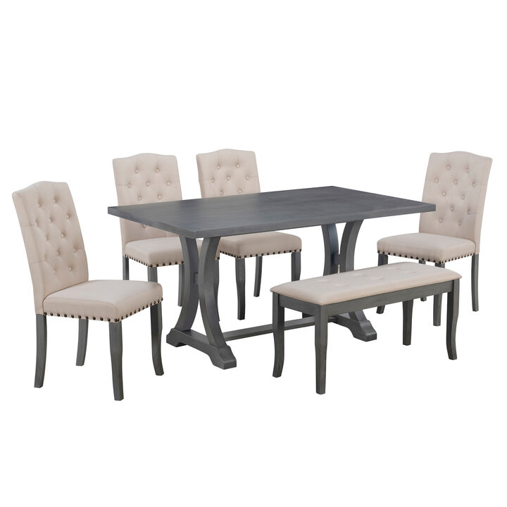 Streamdale Farmhouse 6-Piece Dining Set