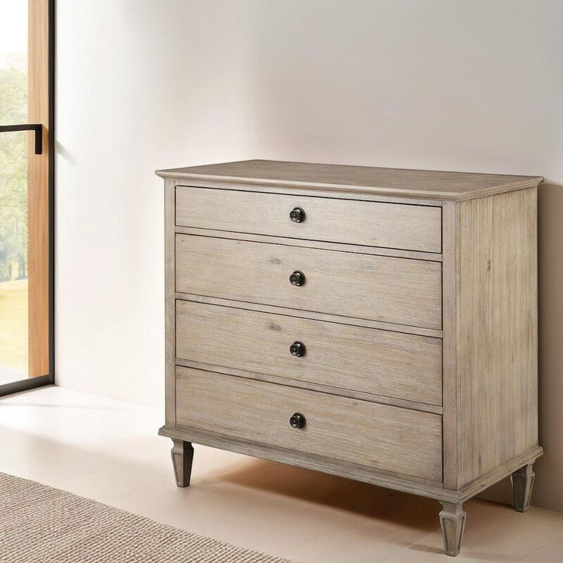 Starlight Canyon Home Brown Bedroom Dresser with Storage Drawers, Acacia Veneer and Rubberwood
