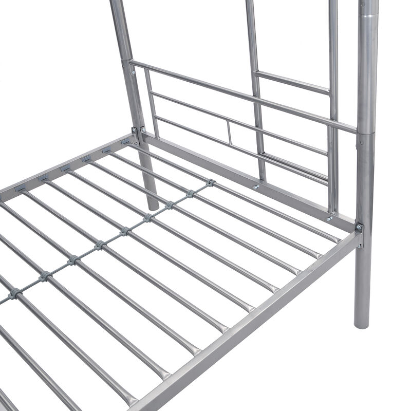 Merax Twin Over Twin Bunk Bed with Sturdy Steel Frame