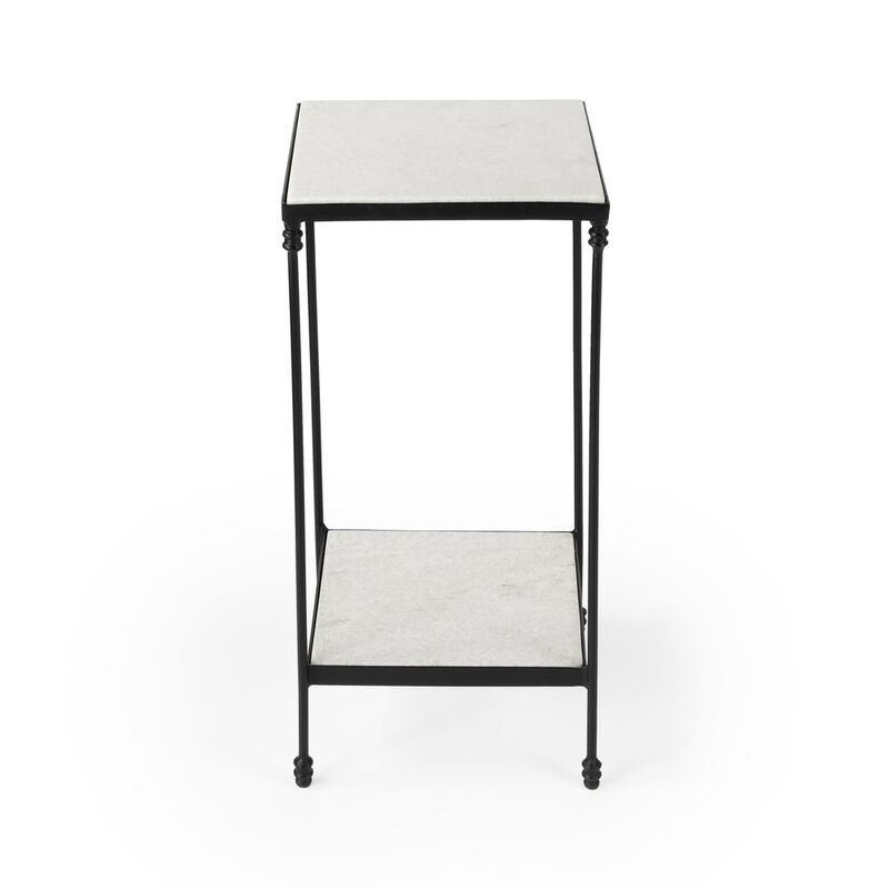 Butler Specialty Company Larkin Marble & Iron Side Table, Multi-Color