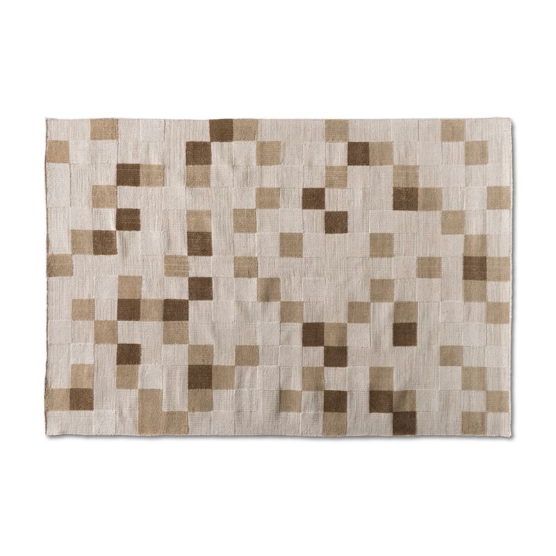 Baxton Studio Barbon Modern and Contemporary Ivory and Beige Handwoven PET Yarn Indoor and Outdoor Area Rug
