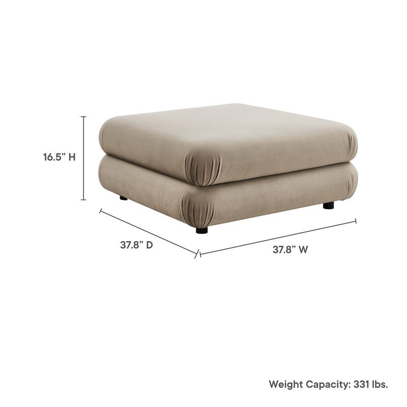 Jubilee Modular Performance Velvet Ottoman image number 2