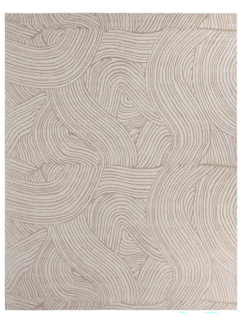 Etho by Nikki Chu Linette Tan/Taupe 7'9" x 9'9" Rug image number 0