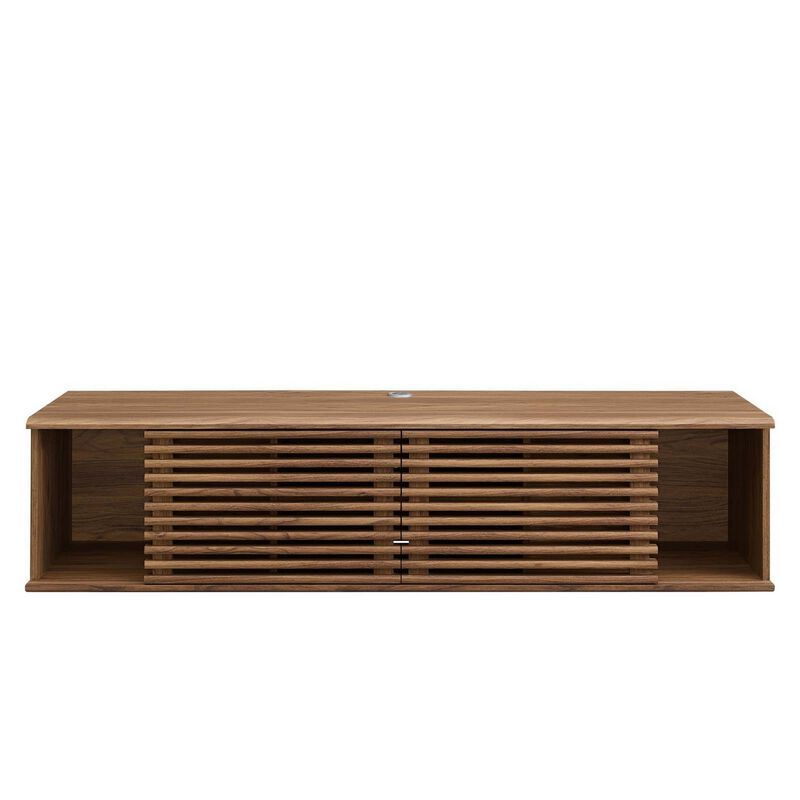 Render 60" Wall-Mount Media Console TV Stand-Benzara image number 3