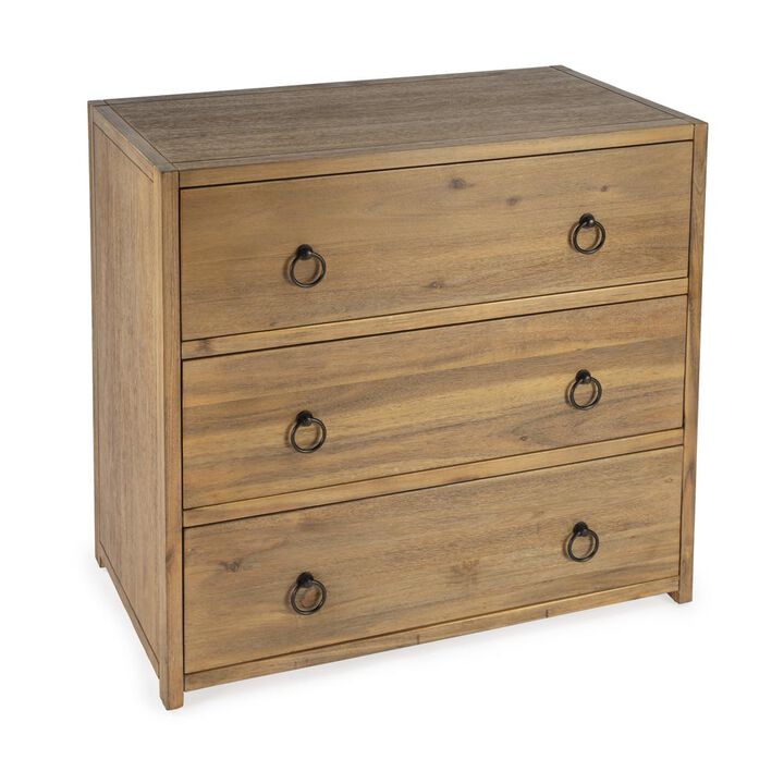 Butler Specialty Lark 3 Drawer Dresser, Light Brown