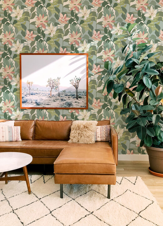 Koko Green Floral Wallpaper (Set of 2)