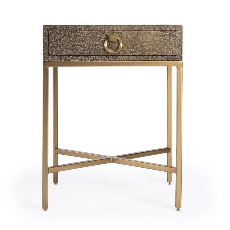 Butler Specialty Sullia One Drawer End Table, Gold