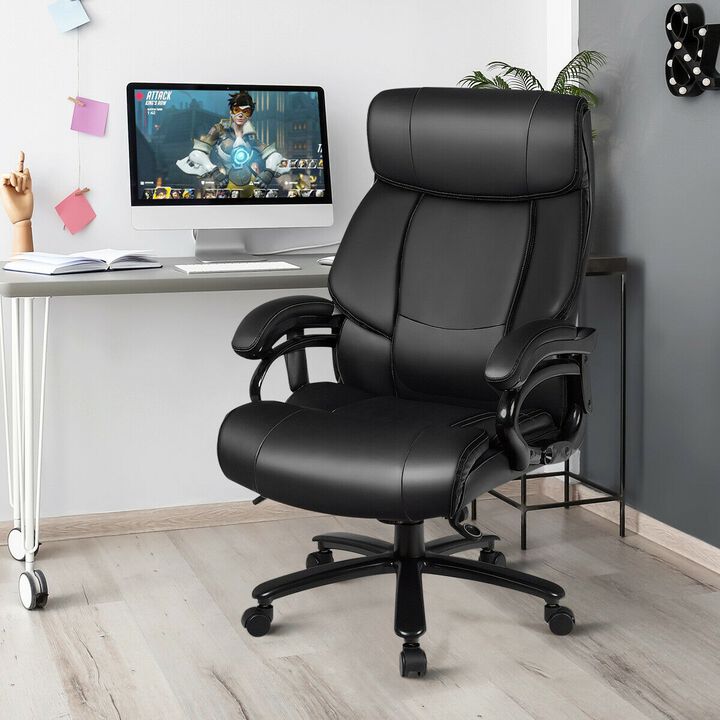 Big & Tall 400lb PU Leather Massage Office Chair
