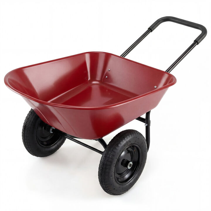 2-Wheel Garden Cart and Utility Dolly for Yard, Landscaping and Transport
