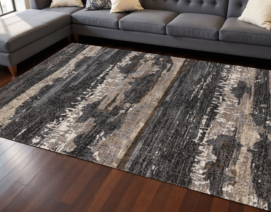 HomeRoots Abstract Area Rug