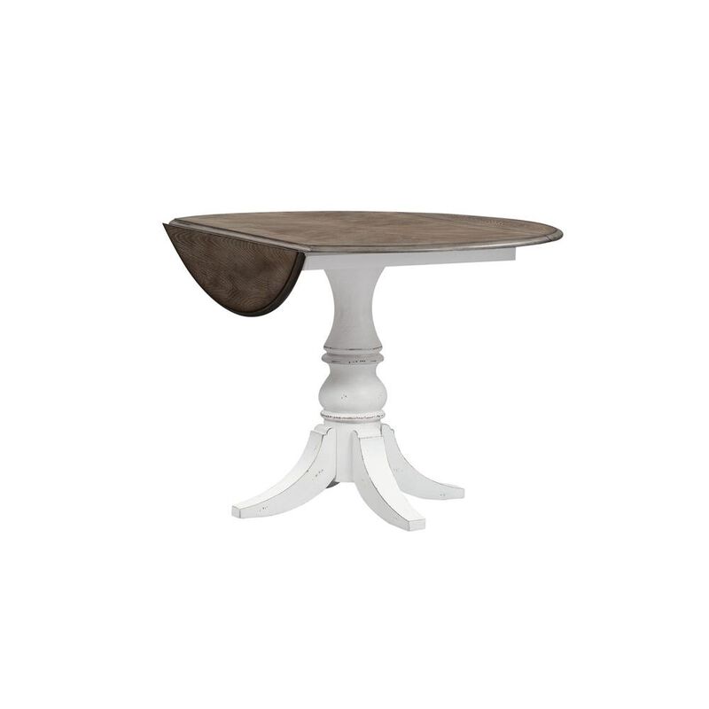 Liberty Furniture Magnolia Manor Drop Leaf Table in Antique White image number 7