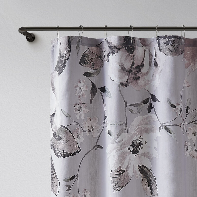 Gracie Mills Camila Printed Cotton Shower Curtain