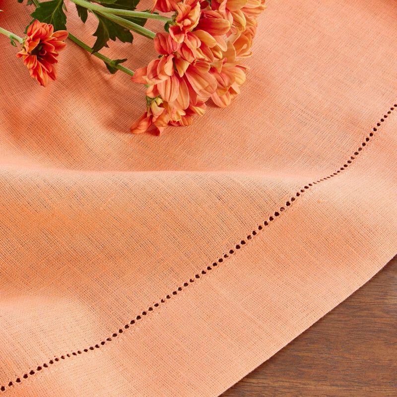 Solino Home 100% Pure Linen Tablecloth - Classic Hemstitch