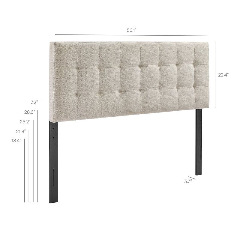Lily Upholstered Full Size Headboard image number 1