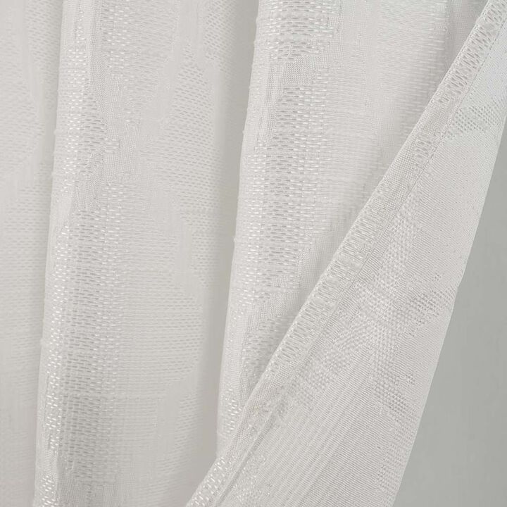 RT Designers Collection Brookfield Jacquard High Quality Light Filtering Grommet Curtain Panel