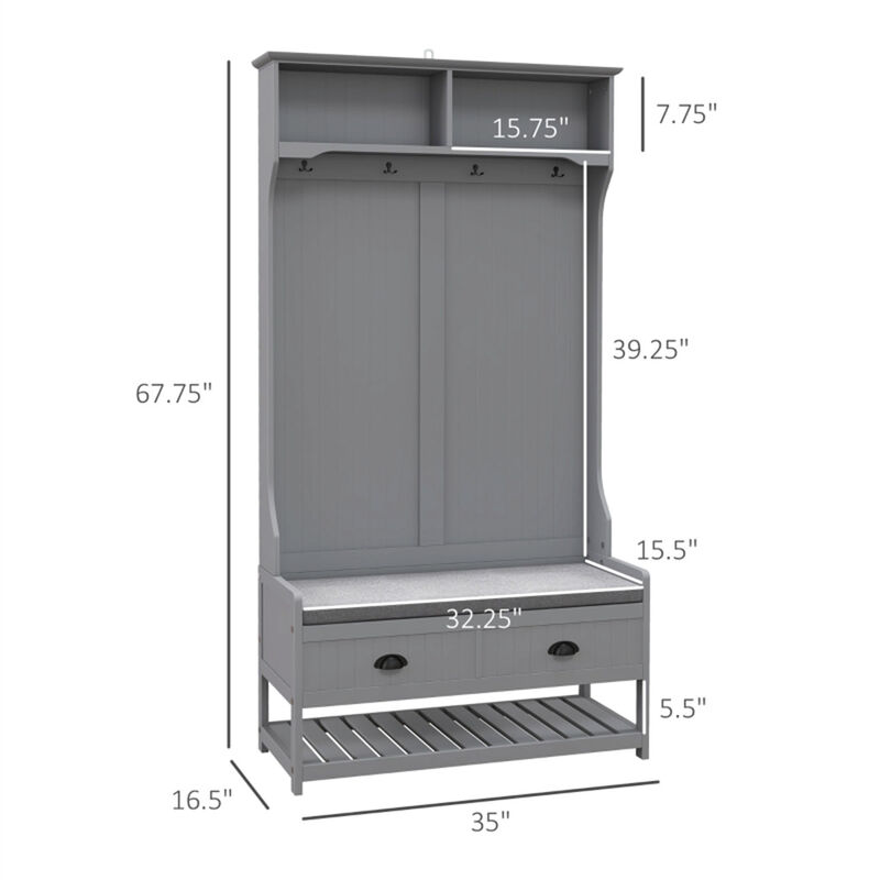 Modern Coat Rack Stand Ideal For Entryway And Hallway image number 1