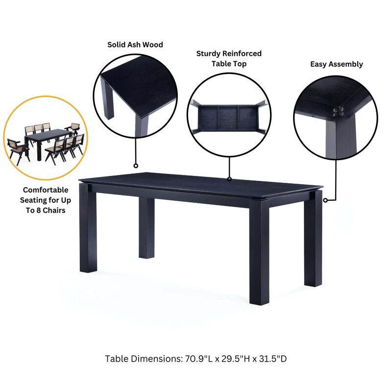 Rockaway Black Dining Table