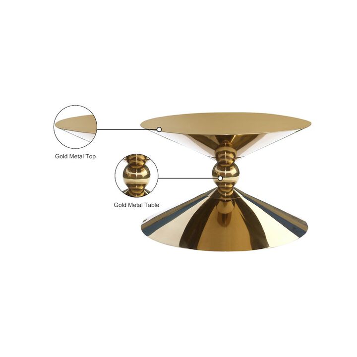 Meridian Furniture Malia Gold Coffee Table