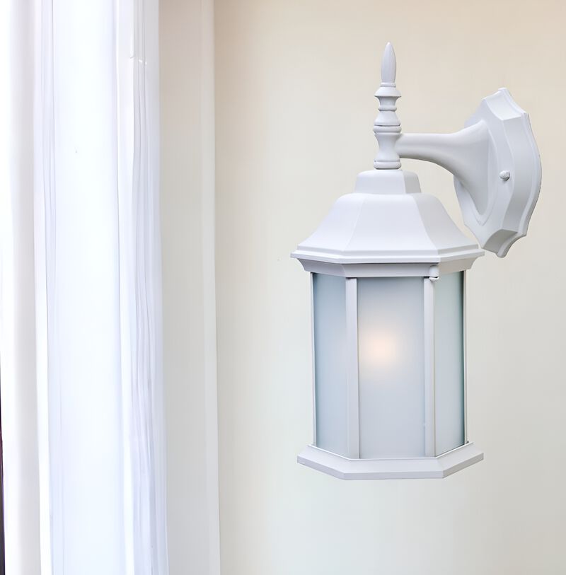 Decorative Swing Arm Wall Light with Frosted Glass for Accent Lighting