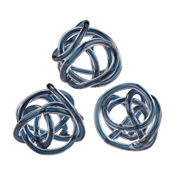 Glass Knot - Set of 3