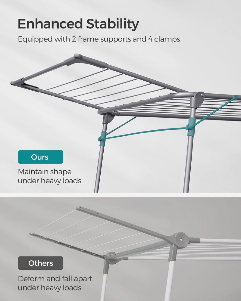 Foldable Clothes Drying Rack - Space-Saving and Portable Laundry Solution