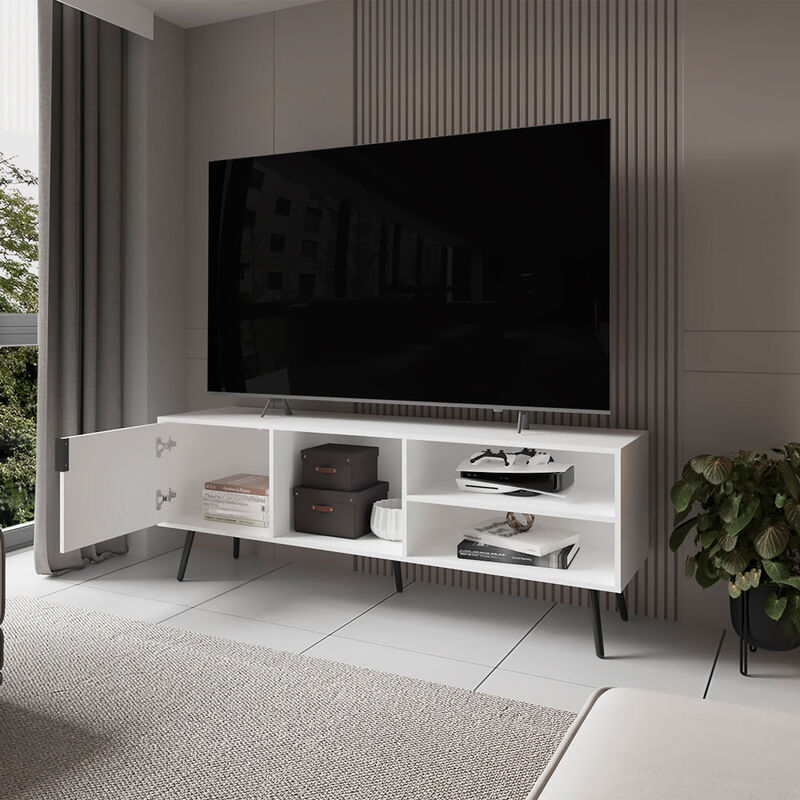 Long Beach Tv Stand , Living Room, White