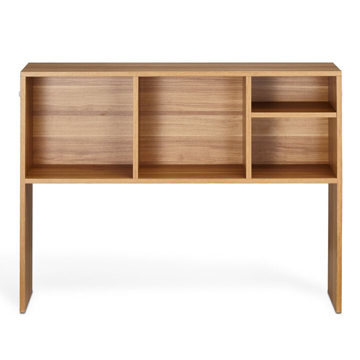Compact Desktop Bookshelf with Display Shelf and Stable Non-Slip Feet