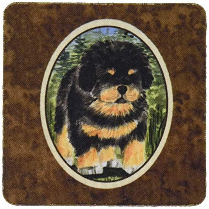 Caroline's Treasures SS8031FC Tibetan Mastiff Foam Coasters (Set of 4), 3.5 H x 3.5 W, Multicolor