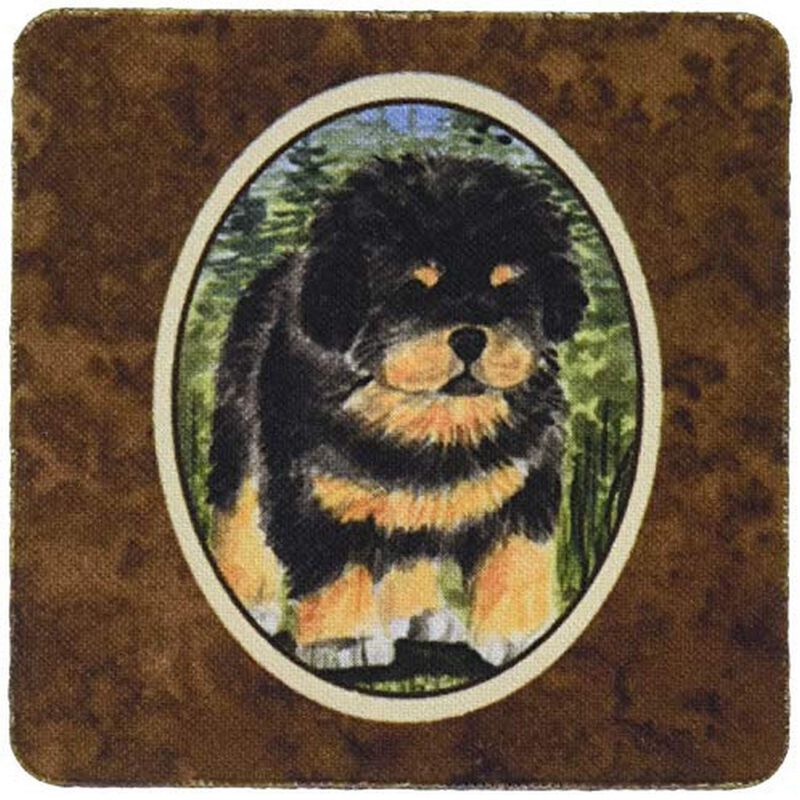 Caroline's Treasures SS8031FC Tibetan Mastiff Foam Coasters (Set of 4), 3.5 H x 3.5 W, Multicolor image number 0