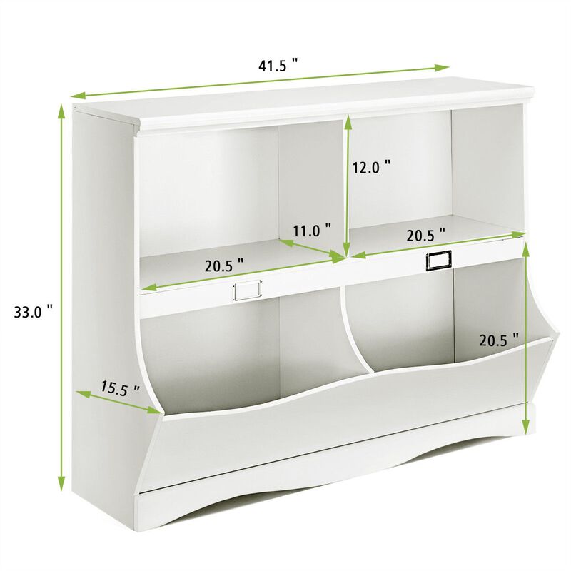 Kids Storage Unit Baby Toy Organizer Children Bookshelf Bookcase