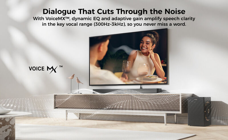 ULTIMEA Skywave F40 Boom 5.1.2ch Sound Bar with Dolby Atmos, Surround Sound System for Home Theater image number 3