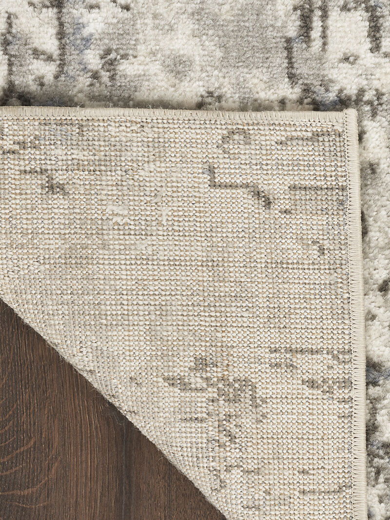 Quarry QUA01 Ivory/Blue/Gray 2'2" x 3'9" Rug image number 2