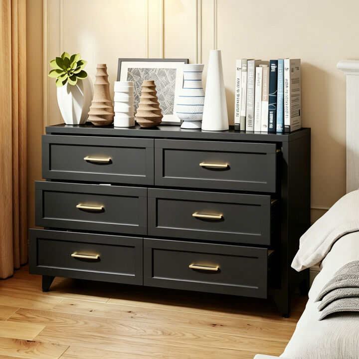 Kankes 6 Drawer Metal Dresse