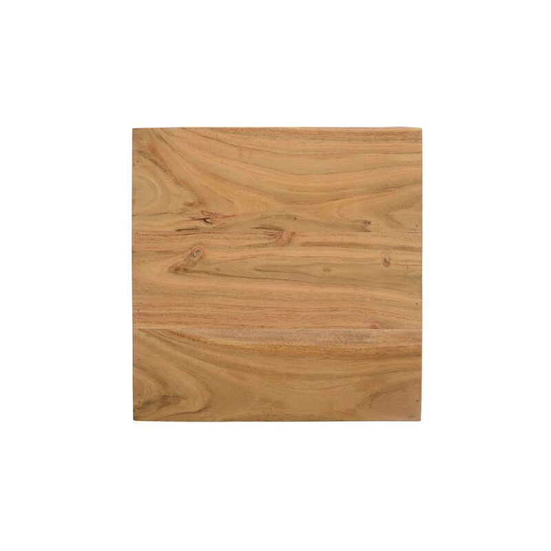 Jofran Global Archive Solid Mango Hardwood Modern Angled Jasper Table