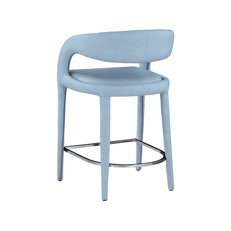 Meridian Furniture Sylvester Vegan Leather Stool