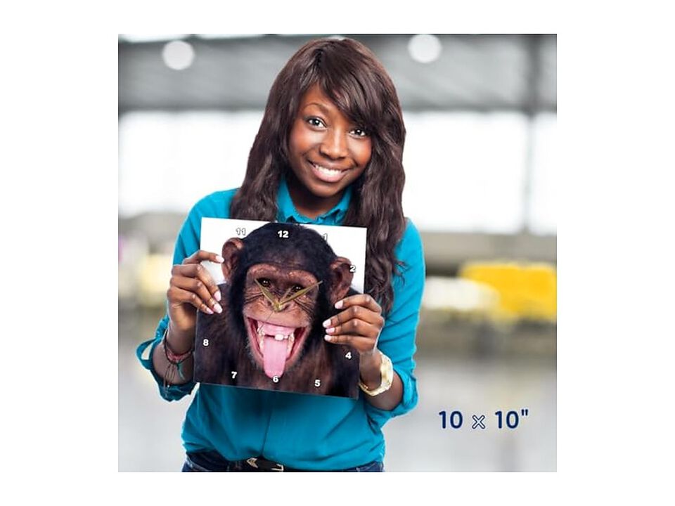 Laughing Monkey Wall Clock 10 Inch Home Decor