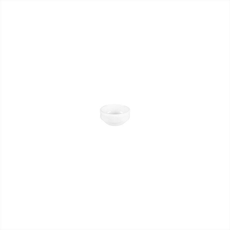 Lizbon dia.2.25" h:1" 1 oz. Round White Porcelain Bowl (Set of 4) image number 3