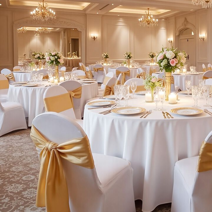 150PCS Stretch Chair Covers, Polyester Spandex Slipcovers for Wedding Banquet Chairs