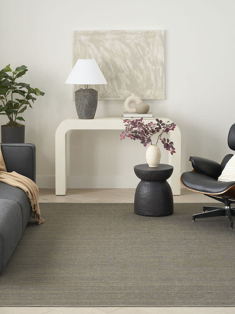 Washable Essentials WAE01 Green 6' x 9' Rug